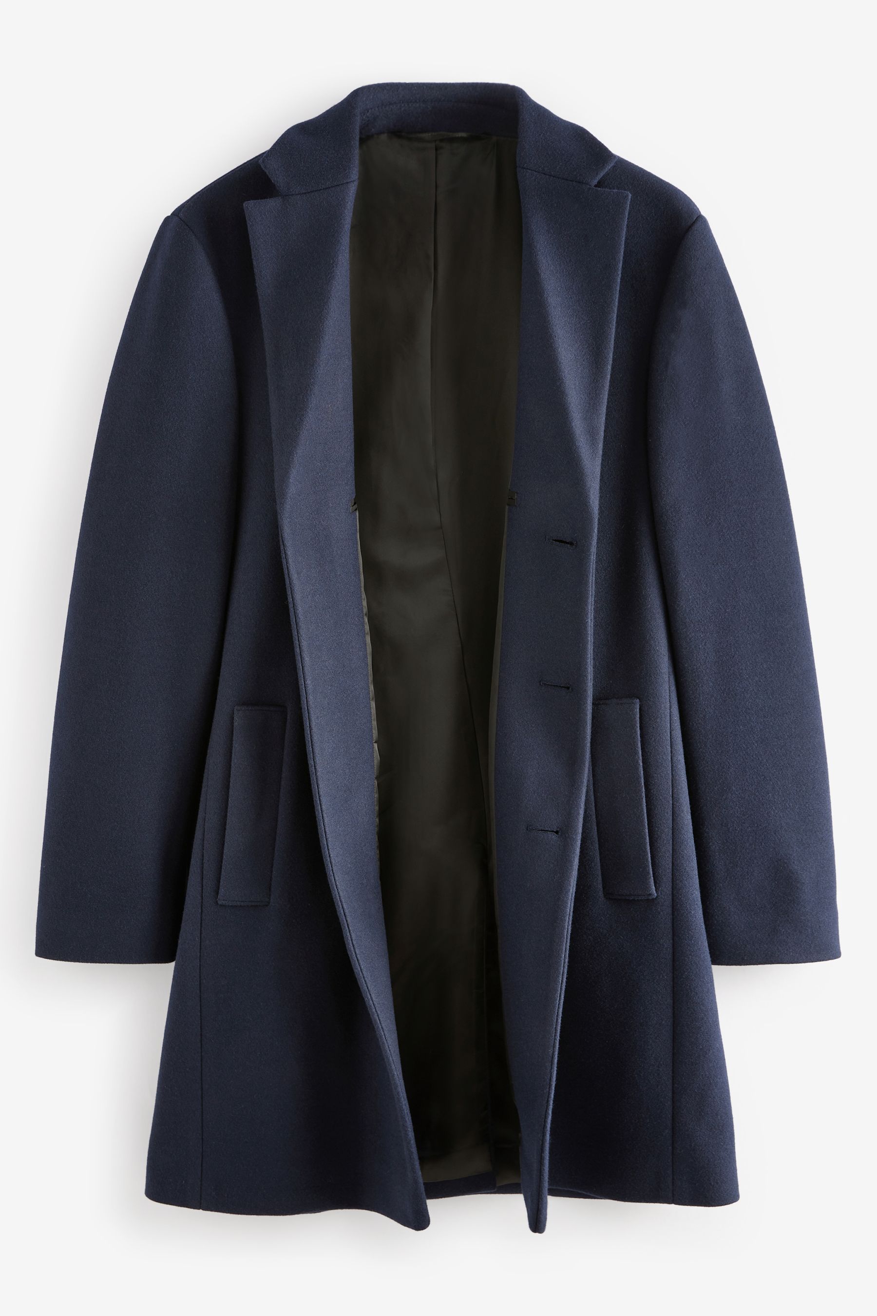 Navy Blue Epsom Overcoat