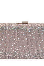 Lotus Pink Clutch Bag With Chain - Image 4 of 4