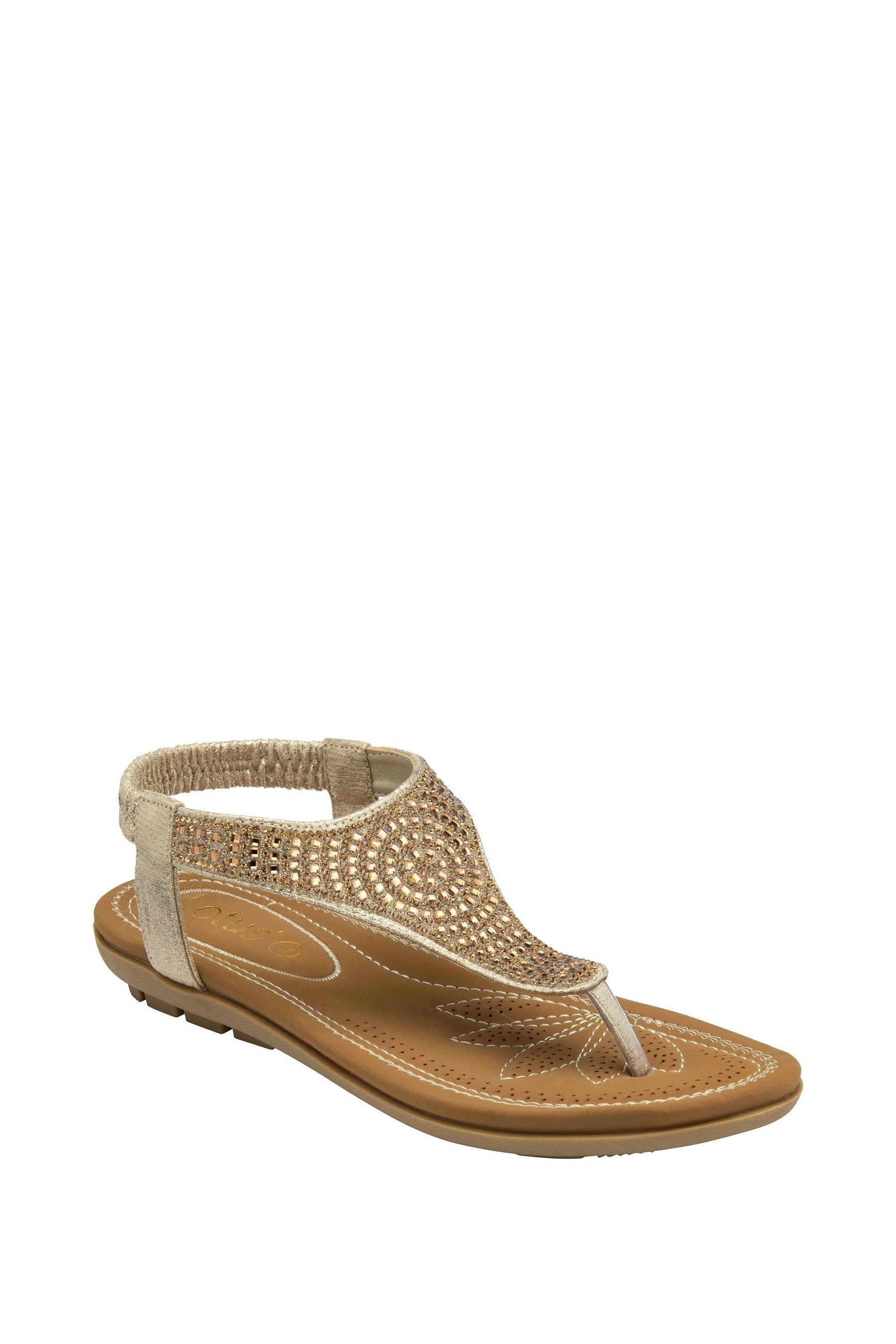 Gold toe post sandals store