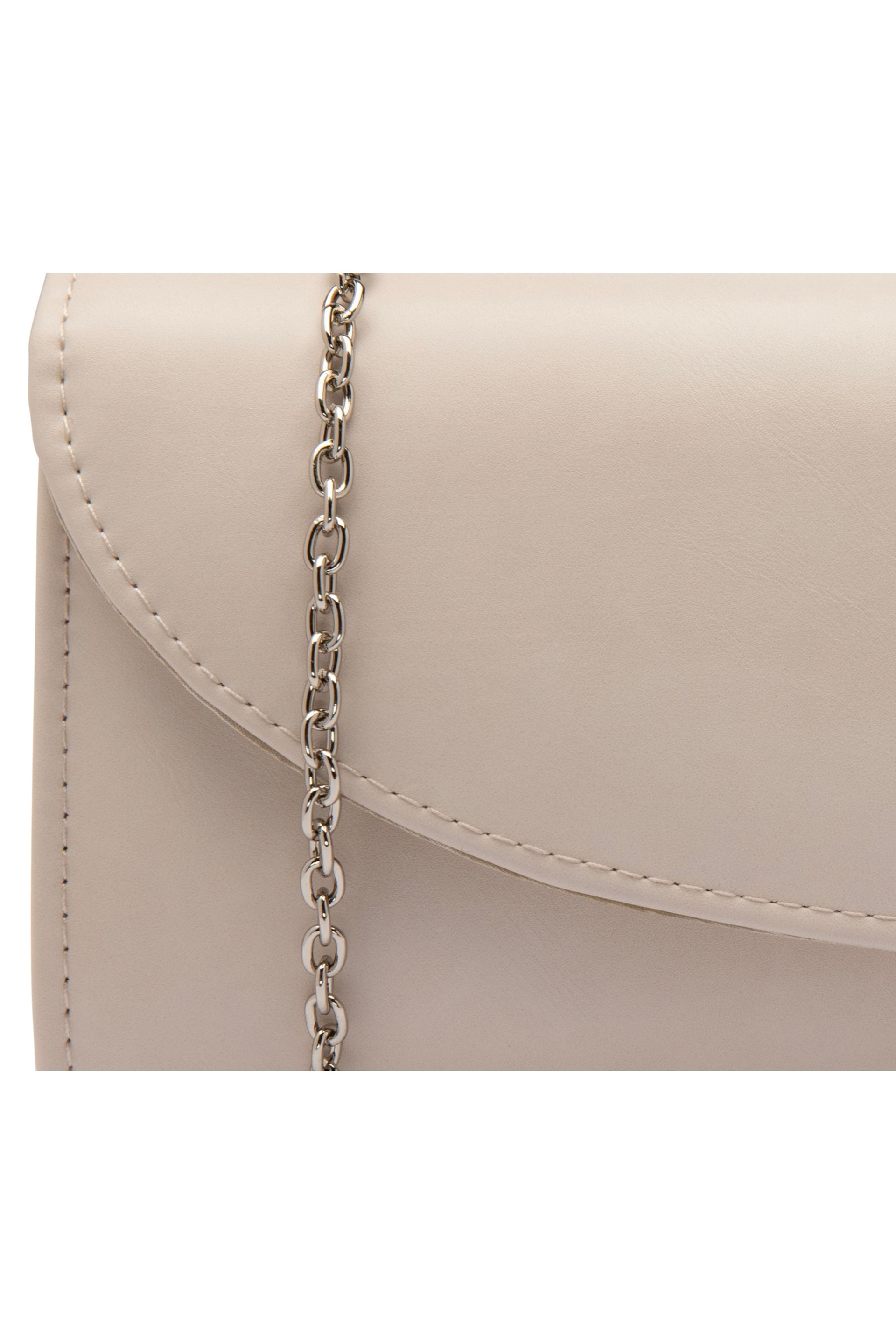 Lotus Nude Clutch Bag with Chain - Image 3 of 4