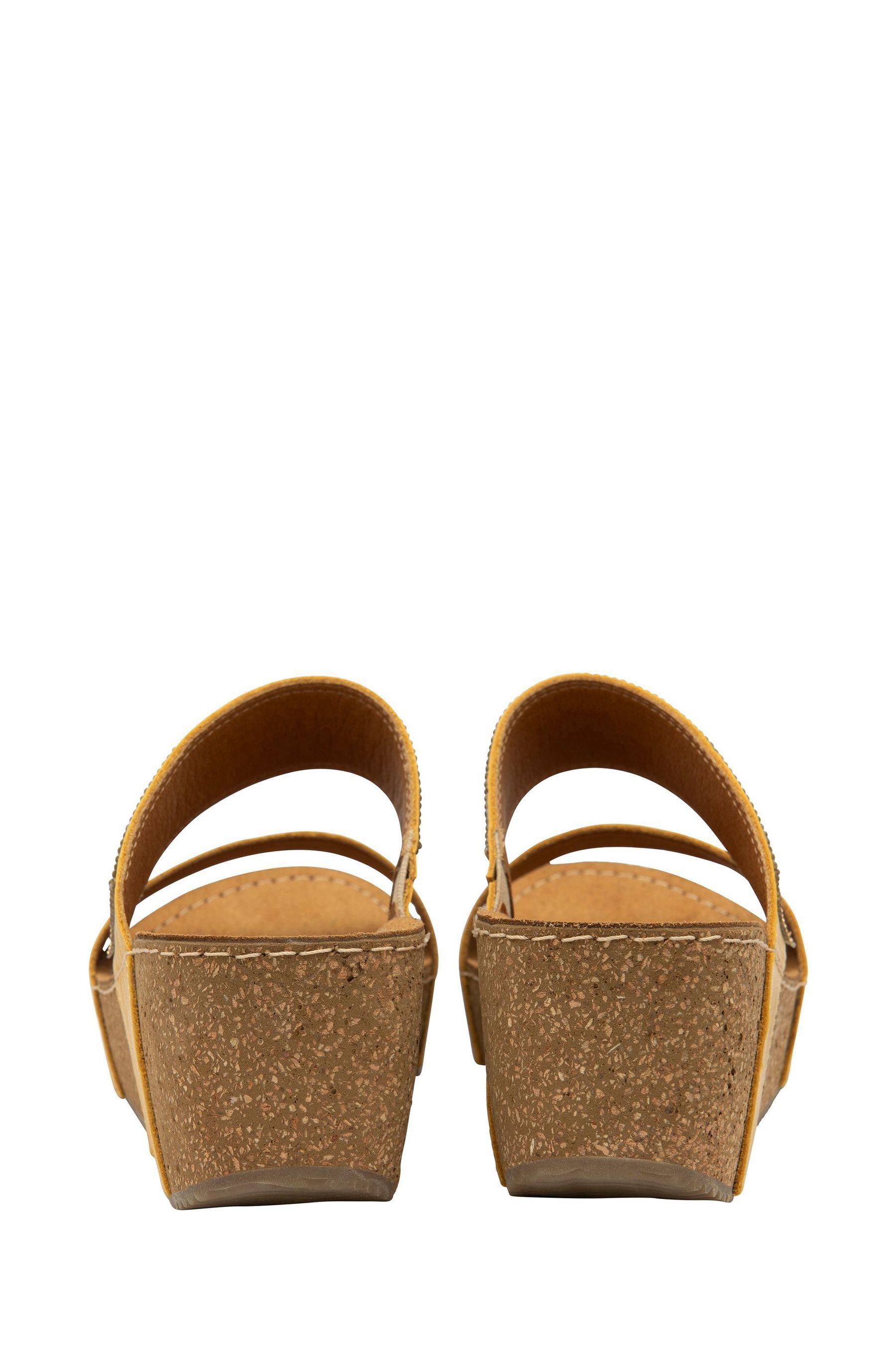 Buy Lotus Yellow Mule Wedge Sandals from Next Luxembourg