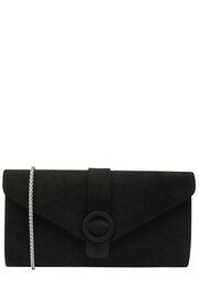 Lotus Black Clutch Bag With Chain - Image 1 of 4