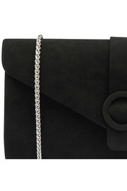 Lotus Black Clutch Bag With Chain - Image 3 of 4