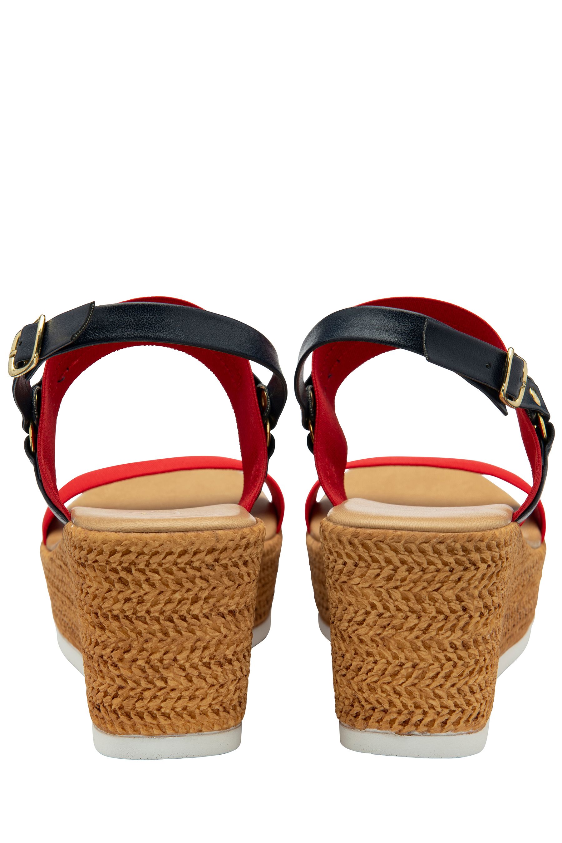 Lotus red sandals sale