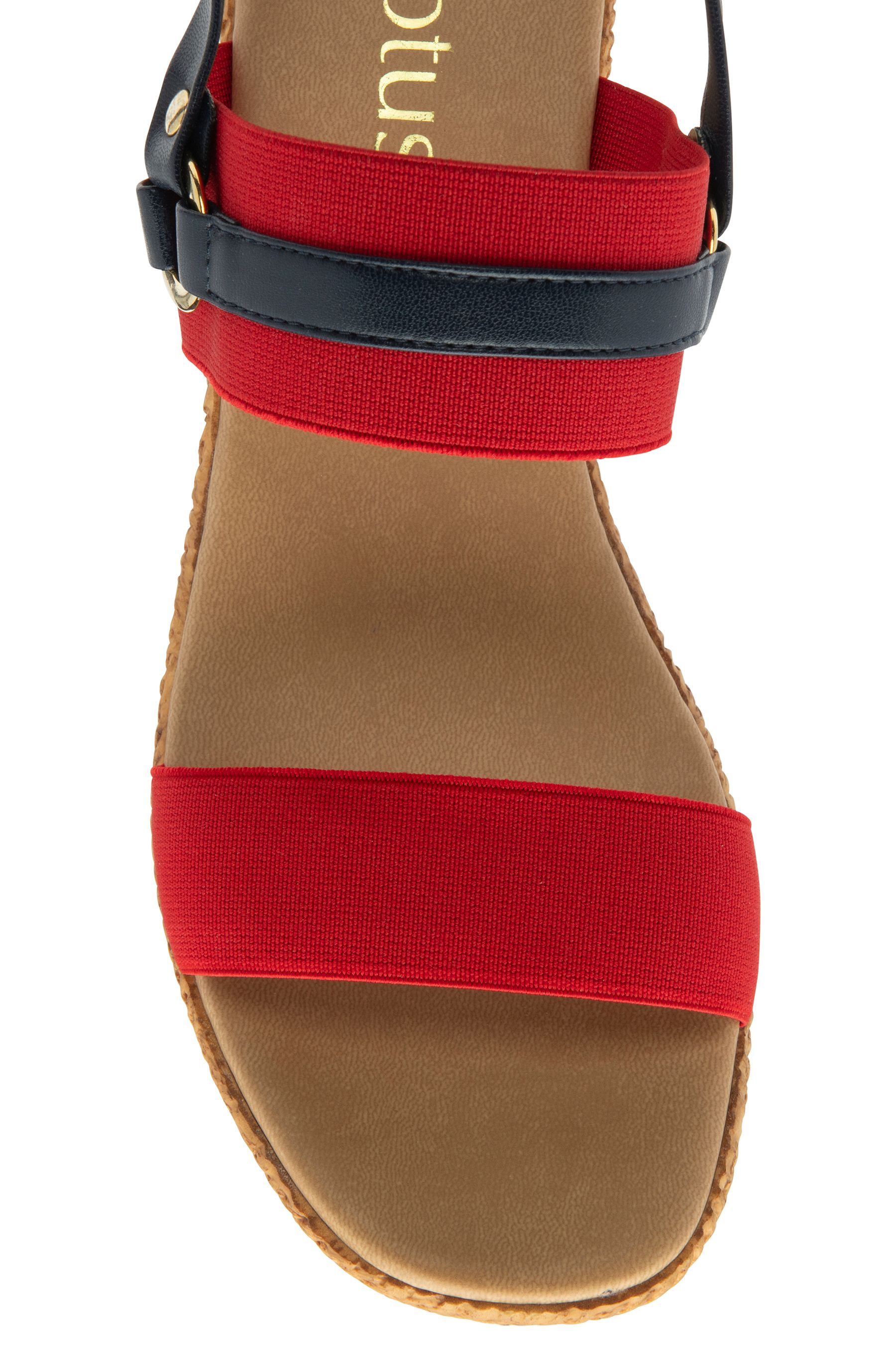 Buy Lotus Red Open Toe Wedge Sandals from Next Canada