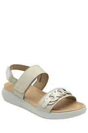 Lotus Grey Slingback Sandals - Image 1 of 4