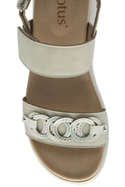 Lotus Grey Slingback Sandals - Image 4 of 4