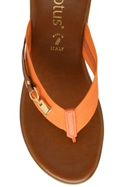 Lotus Orange Toe-Post Sandals - Image 4 of 4