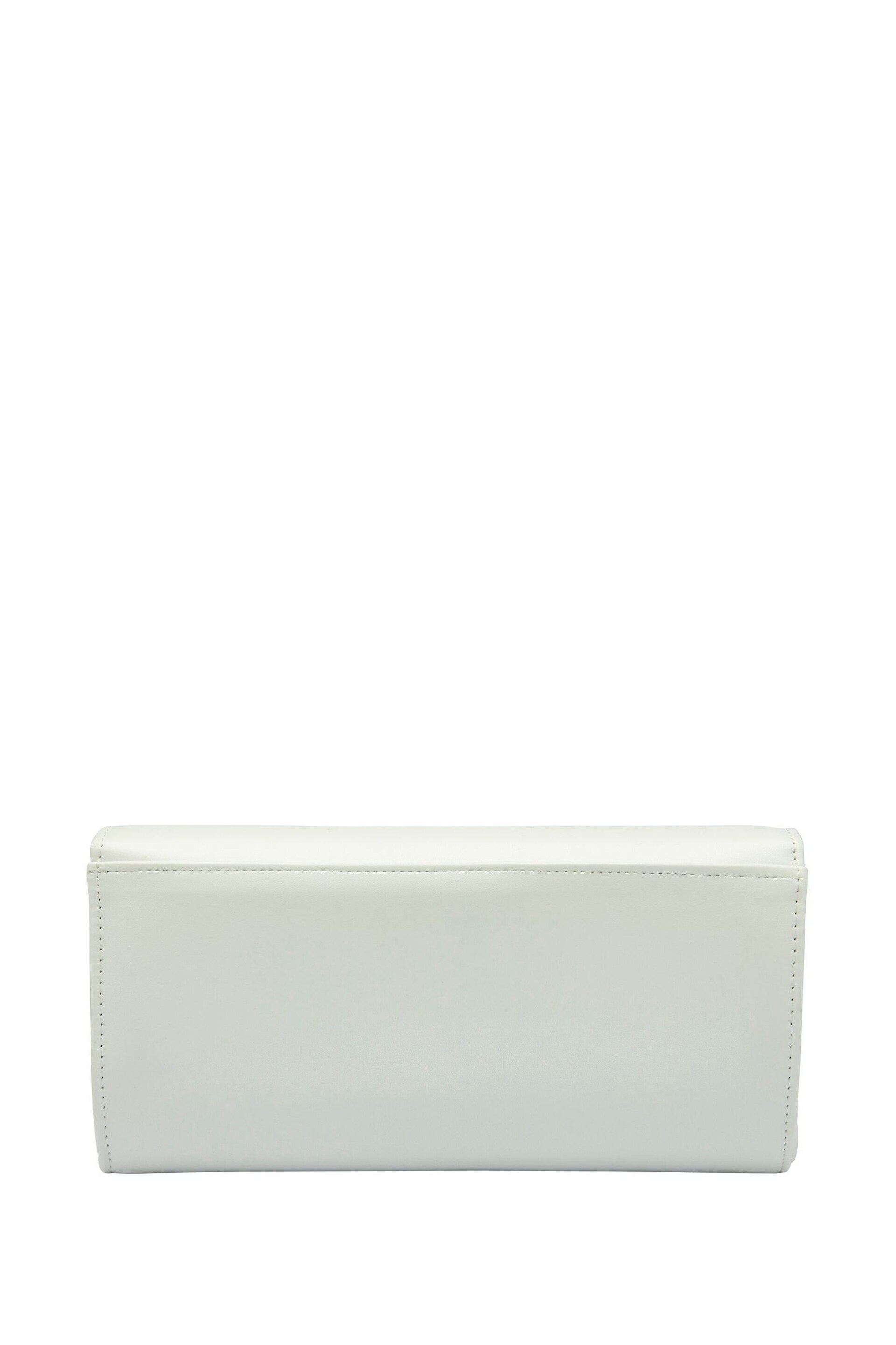 Lotus White Clutch Bag With Chain - Image 2 of 4
