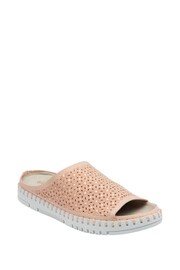 Lotus Pink Flat Mule Sandals - Image 1 of 4