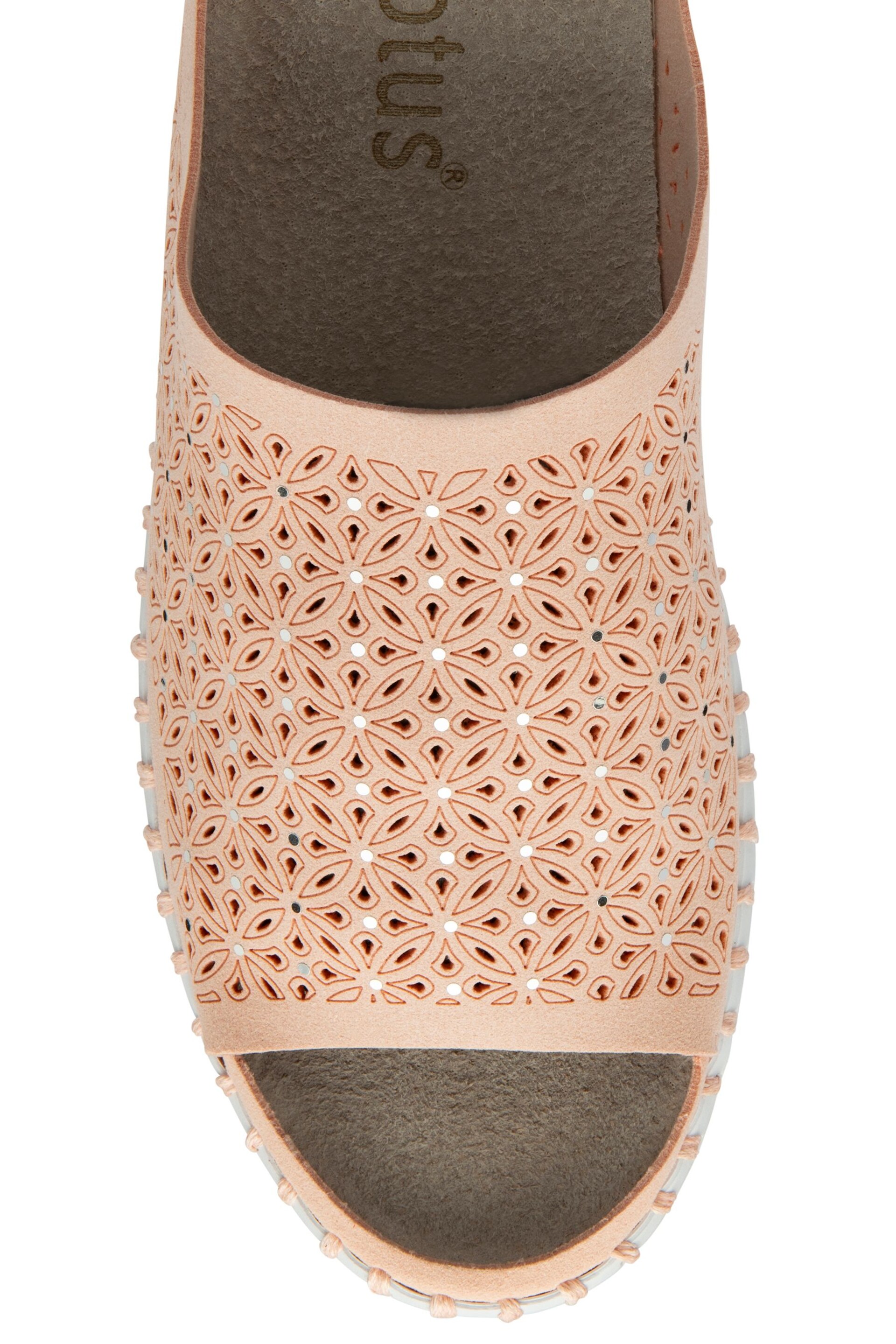 Lotus Pink Flat Mule Sandals - Image 4 of 4
