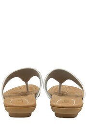 Lotus Silver Toe-Post Sandals - Image 3 of 4