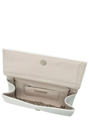 Lotus Cream Clutch Bag with Chain - Image 3 of 4