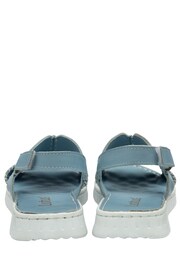 Lotus Blue Leather Slingback Sandals - Image 3 of 4