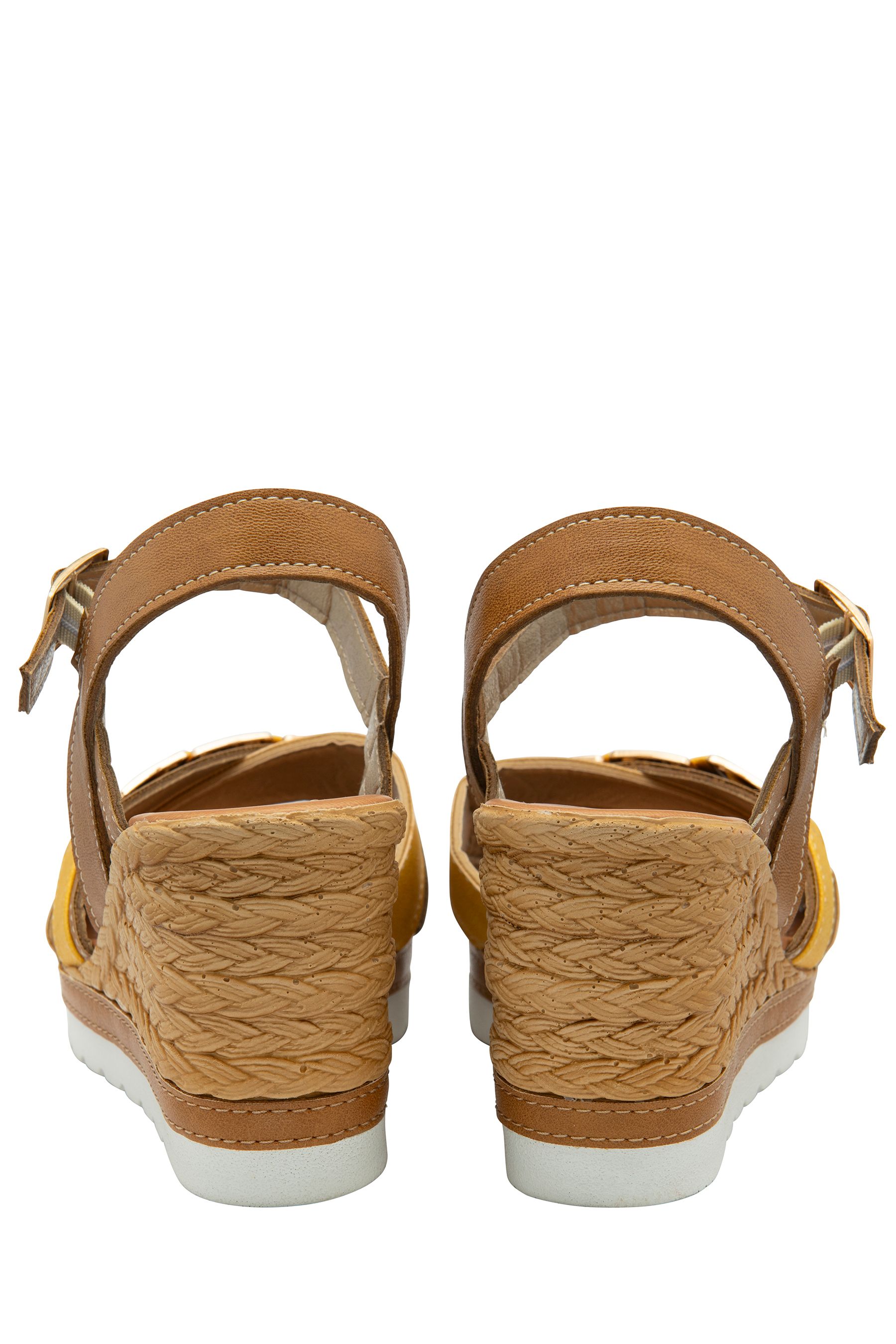 Yellow wedge sandals uk online