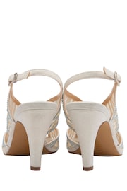 Lotus White Heeled Sandals - Image 3 of 4