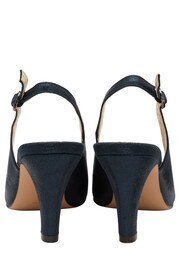 Lotus Blue Peep-Toe Slingback Shoes - Image 3 of 4