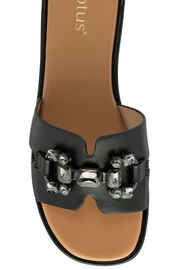 Lotus Black Mule Sandals - Image 4 of 4