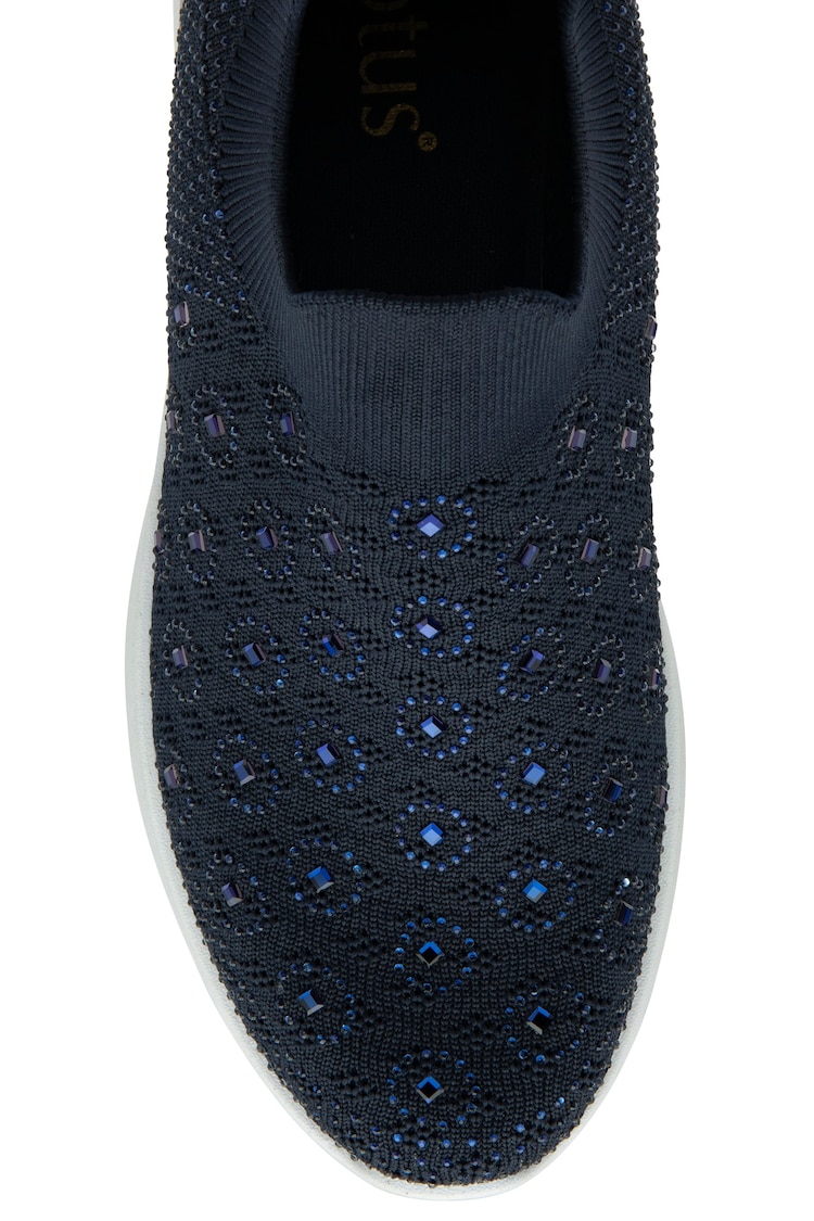 Lotus Blue Slip-On Casual Trainers - Image 4 of 4