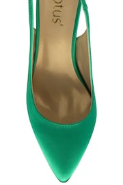 Lotus Green Slingback Court Shoes - Image 4 of 4