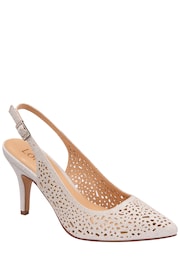 Lotus Silver Slingback Court Shoes - Image 1 of 4