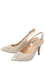 Lotus Silver Slingback Court Shoes - Image 2 of 4