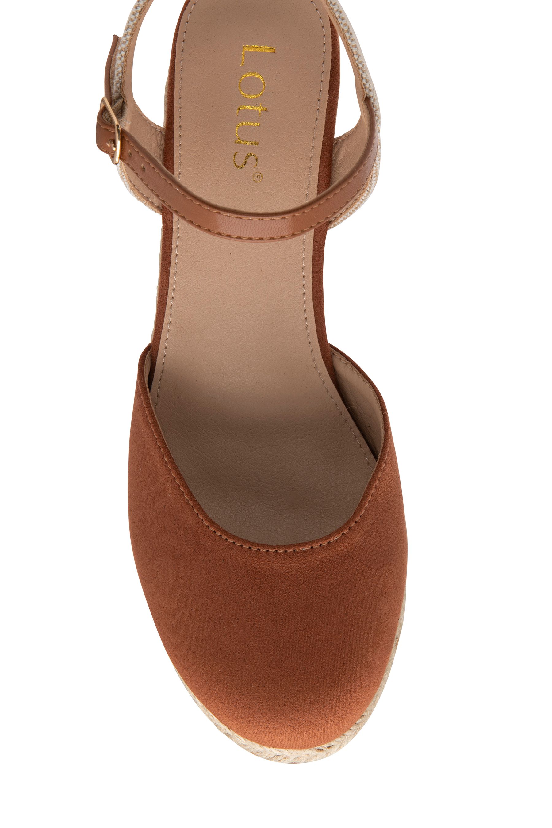 Buy Lotus Brown Wedge Sandals from Next Canada