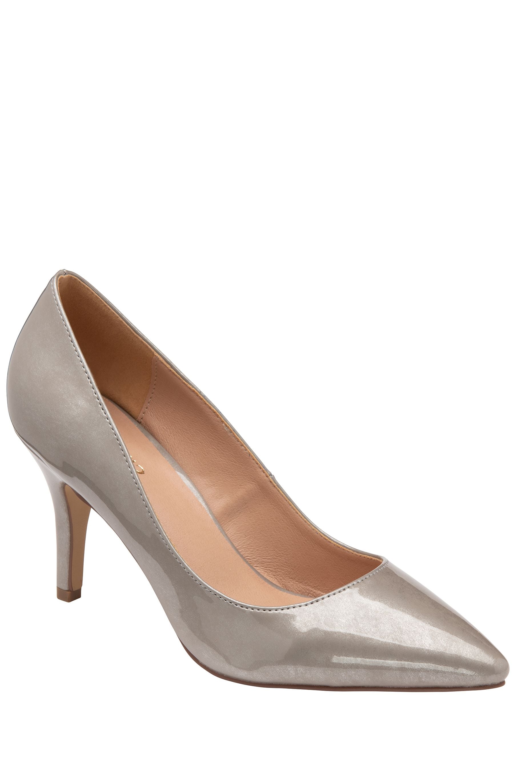 Lotus Grey Patent Court Shoes 3 EU 36 Womens