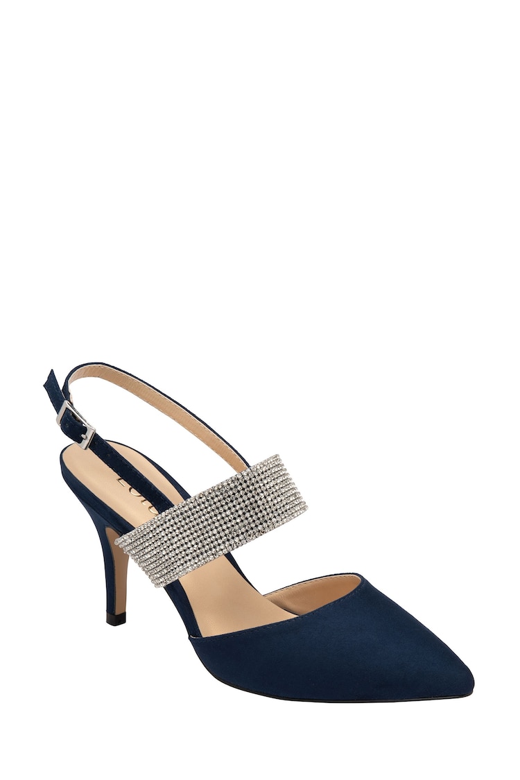 Lotus Blue Slingback Court Shoes - Image 1 of 4