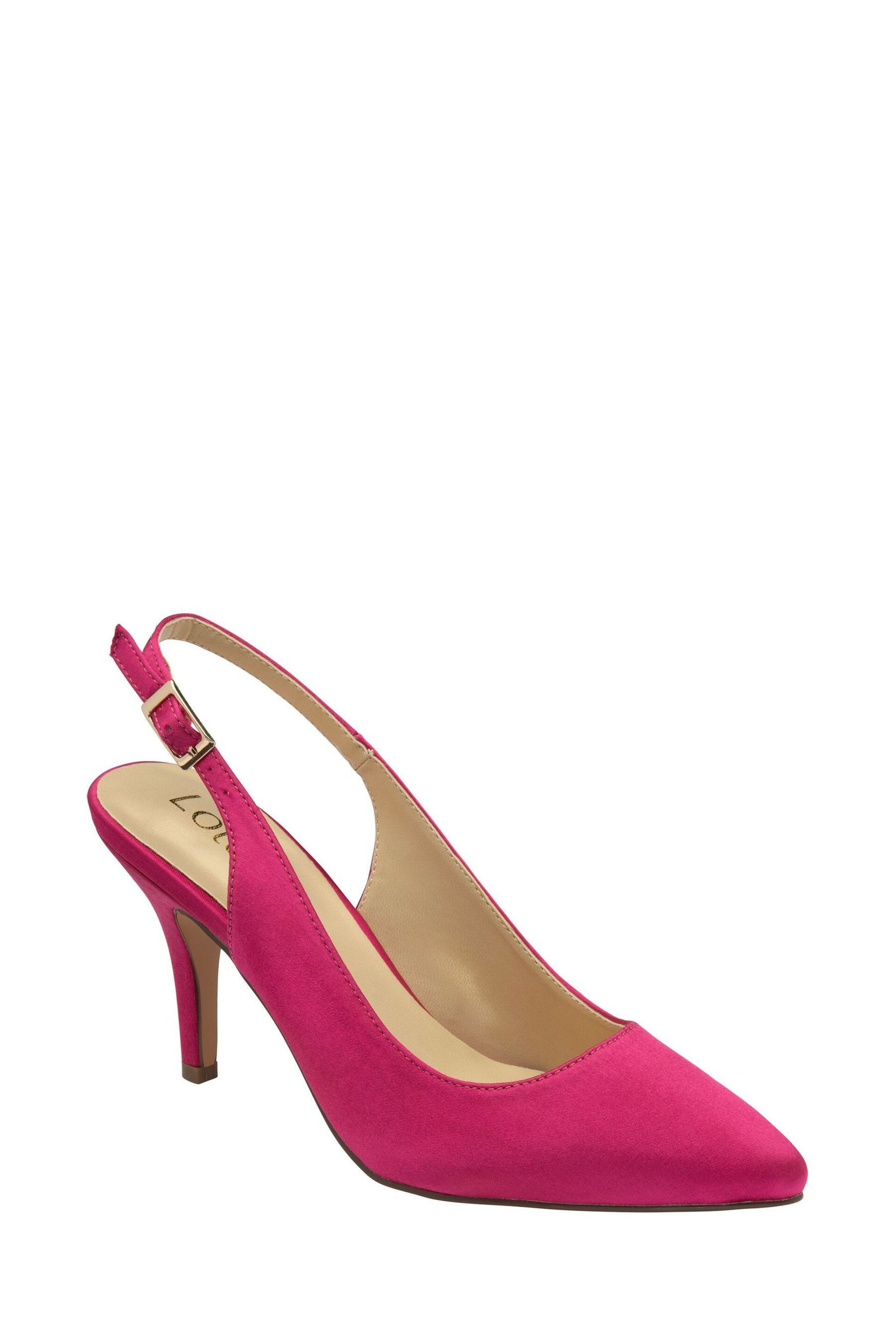 Lotus Pink Slingback Court Shoes - Image 1 of 4