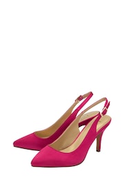 Lotus Pink Slingback Court Shoes - Image 2 of 4