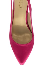 Lotus Pink Slingback Court Shoes - Image 4 of 4