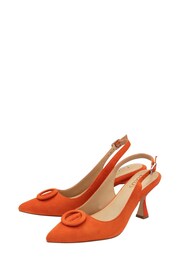 Lotus Orange Pointed-Toe Court Shoes - Image 2 of 4