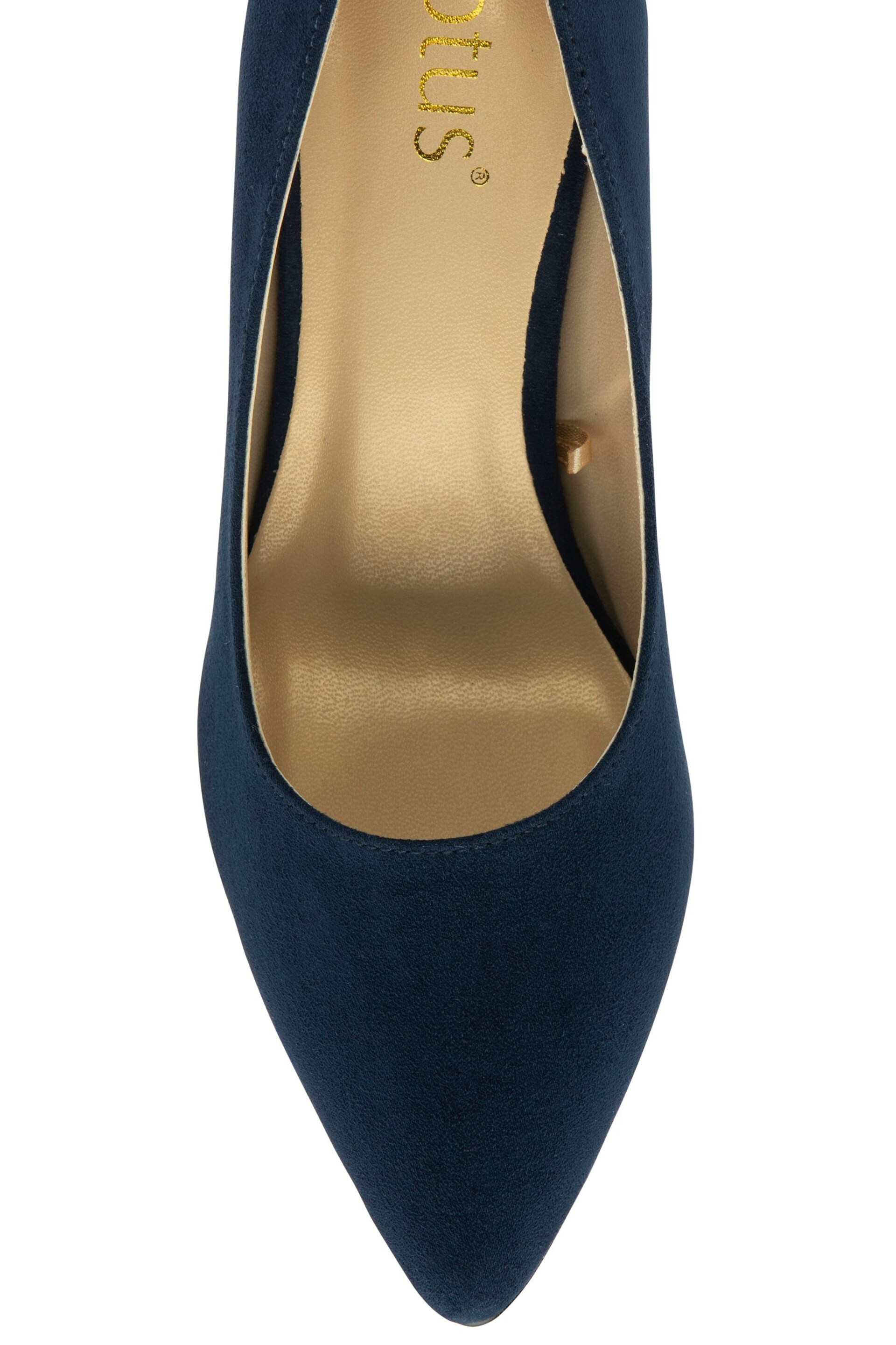 Lotus Blue Stiletto-Heel Court Shoes - Image 4 of 4