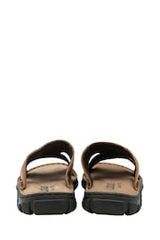 Lotus Brown Leather Mule Sandals - Image 3 of 4