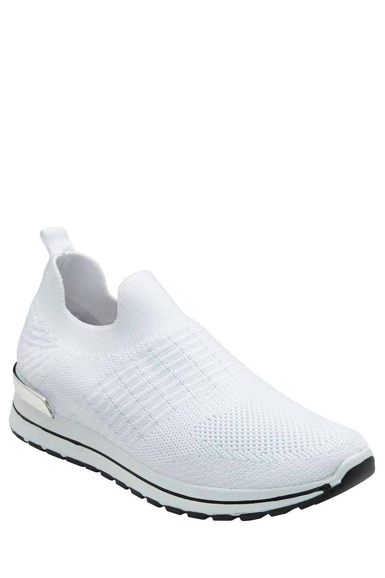 Lotus White Slip-On Casual Trainers - Image 1 of 4