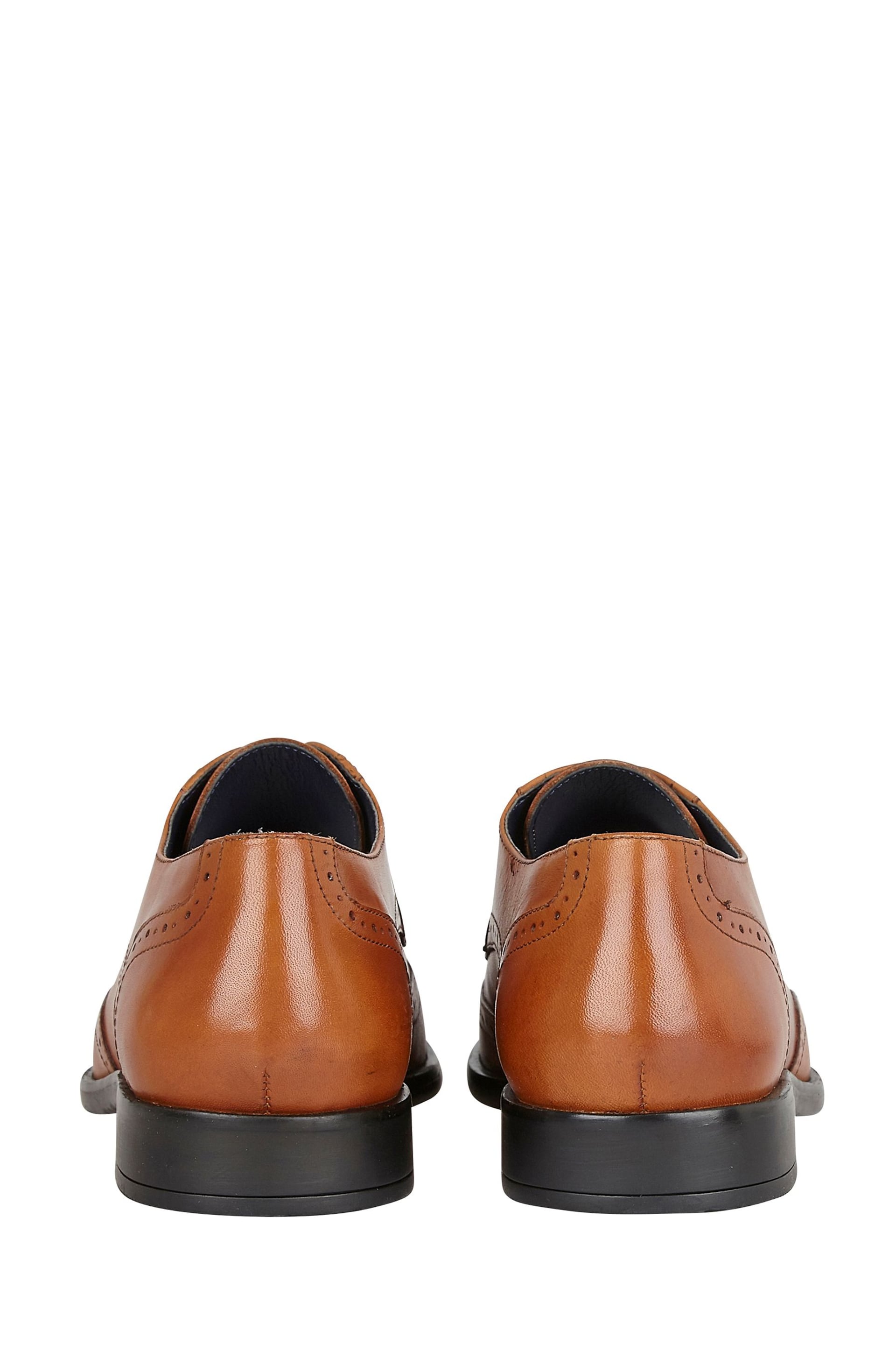Lotus Brown Leather Lace-Up Brogues - Image 3 of 4