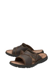 Lotus Brown Open-Toe Mule Sandals - Image 2 of 4