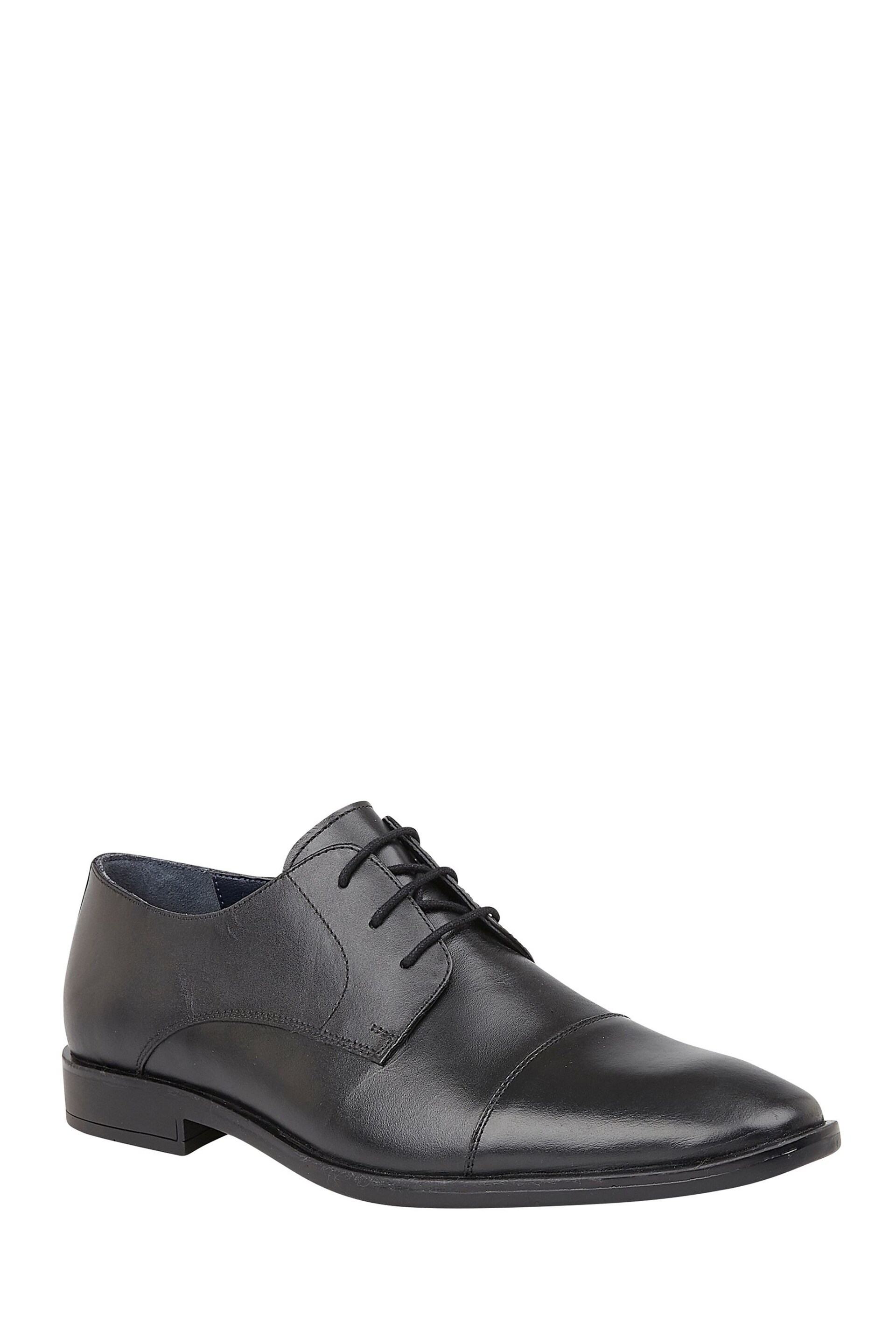 Lotus Onyx Black Leather Derby Shoes - Image 1 of 4