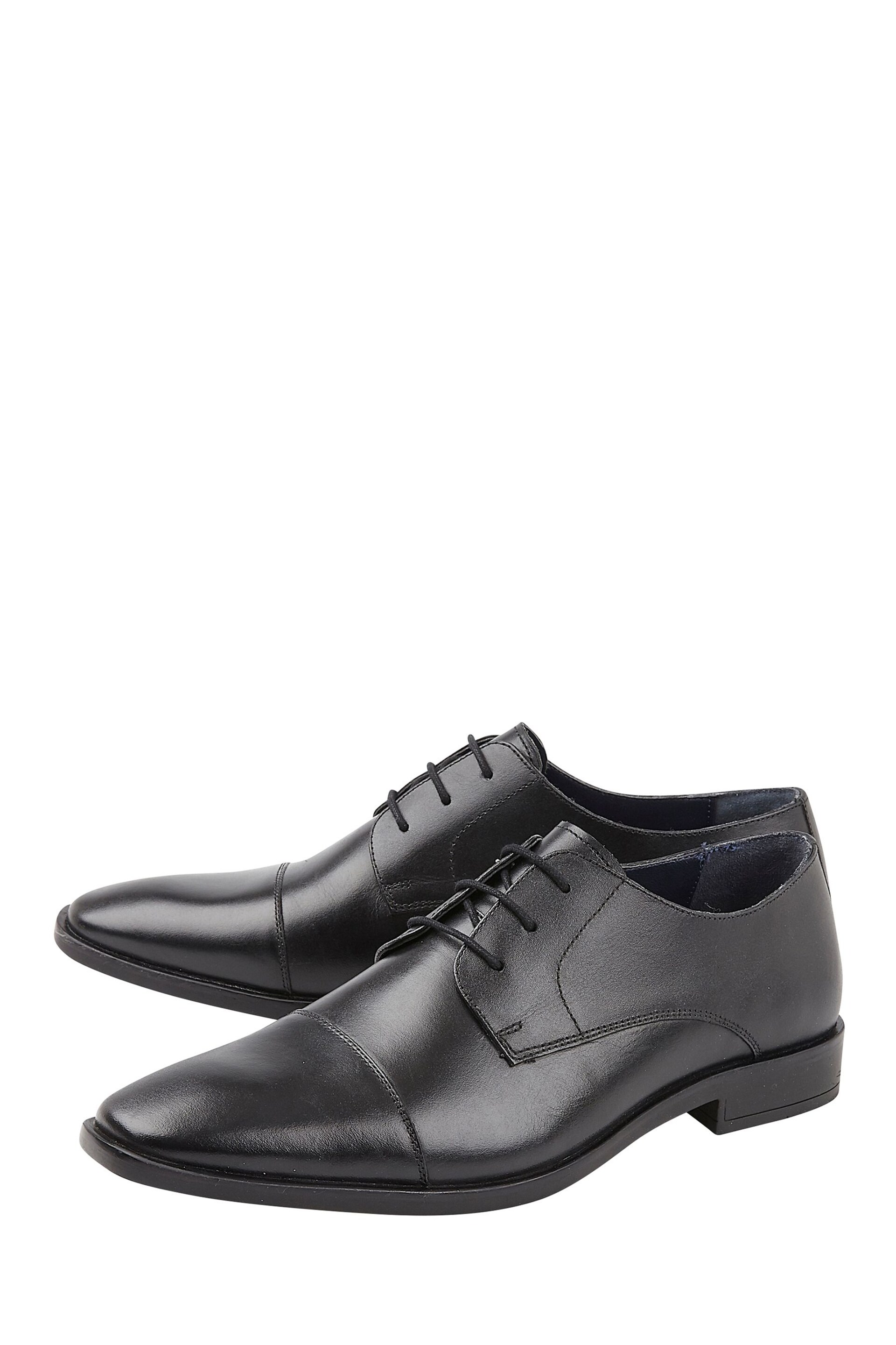 Lotus Onyx Black Leather Derby Shoes - Image 2 of 4