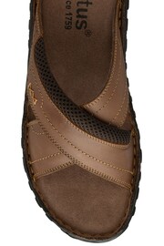 Lotus Brown Leather Mule Sandals - Image 4 of 4