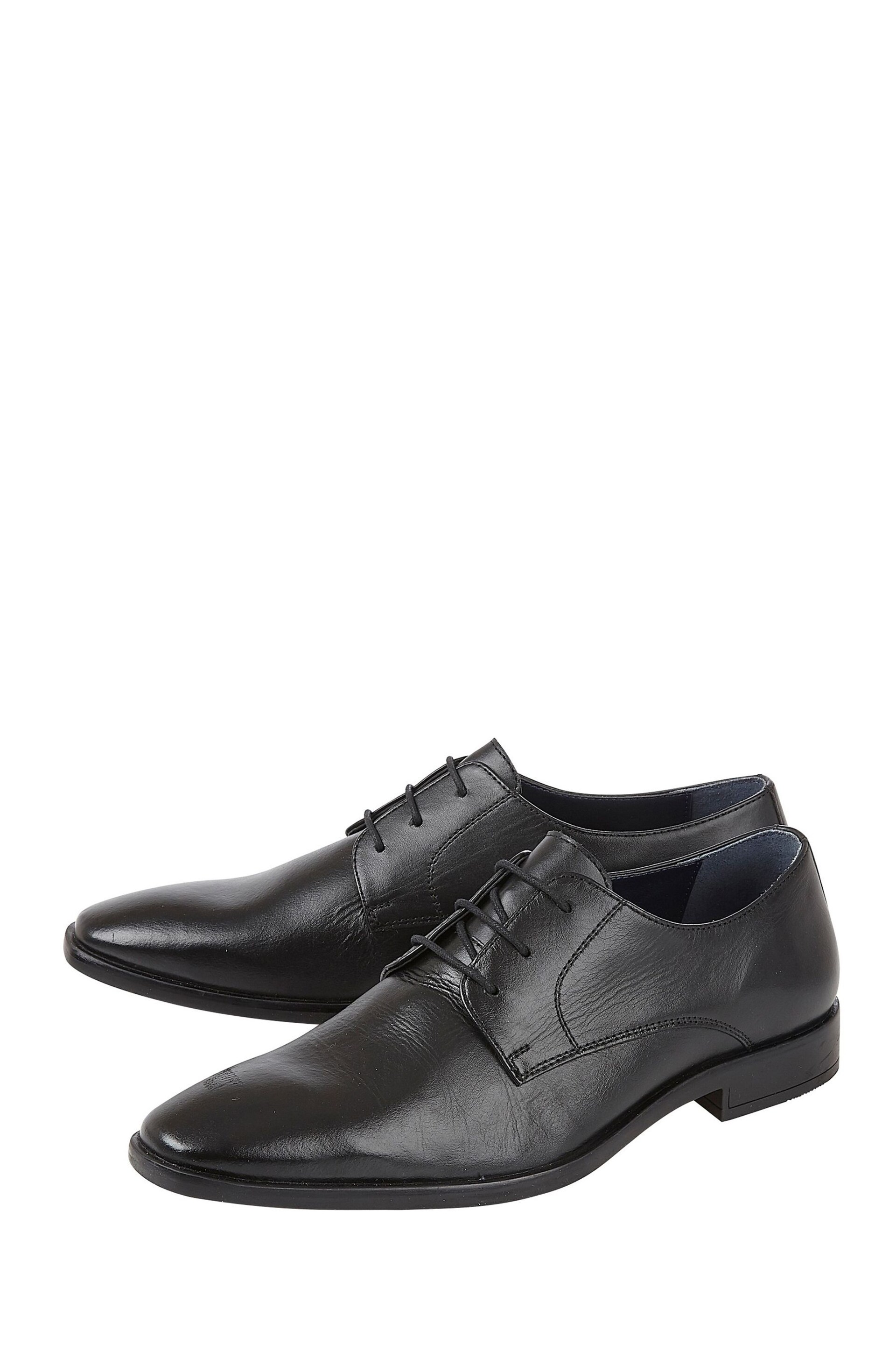Lotus Charcole Black Leather Derby Shoes - Image 2 of 4