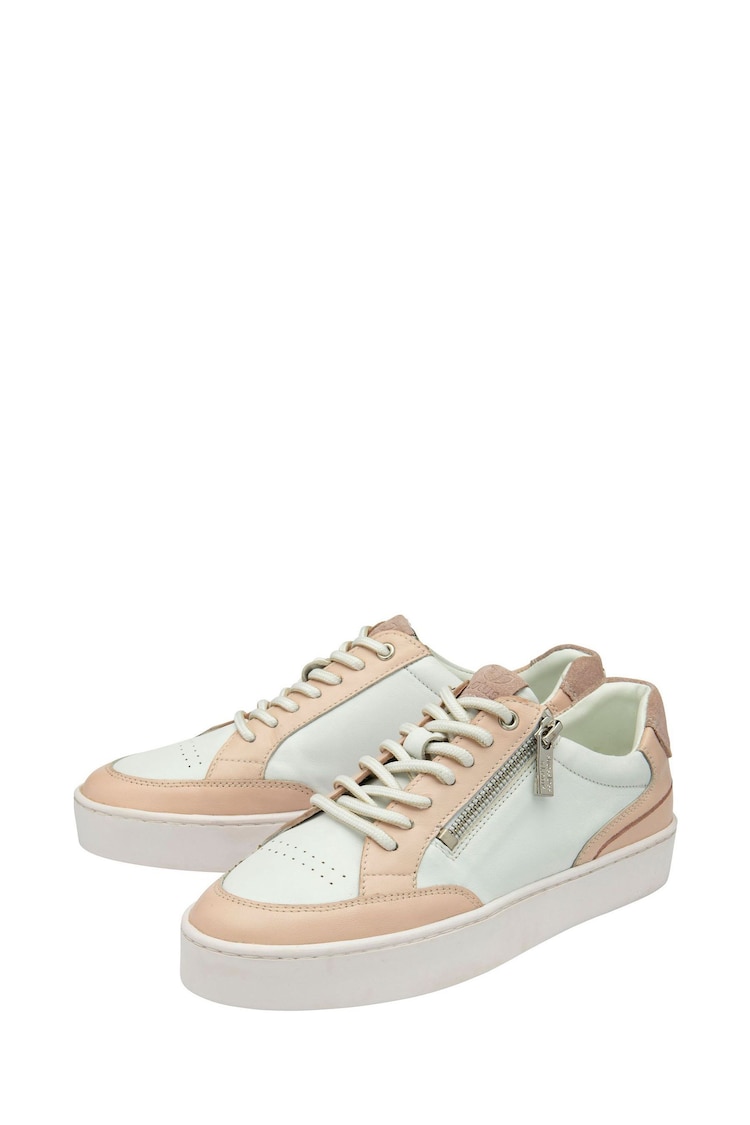 Lotus Pink Leather Zip-Up Trainers - Image 2 of 4