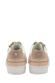 Lotus Pink Leather Zip-Up Trainers - Image 3 of 4