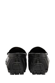 Lotus Black Leather Loafers - Image 3 of 4