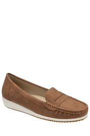 Lotus Brown Loafers - Image 1 of 4