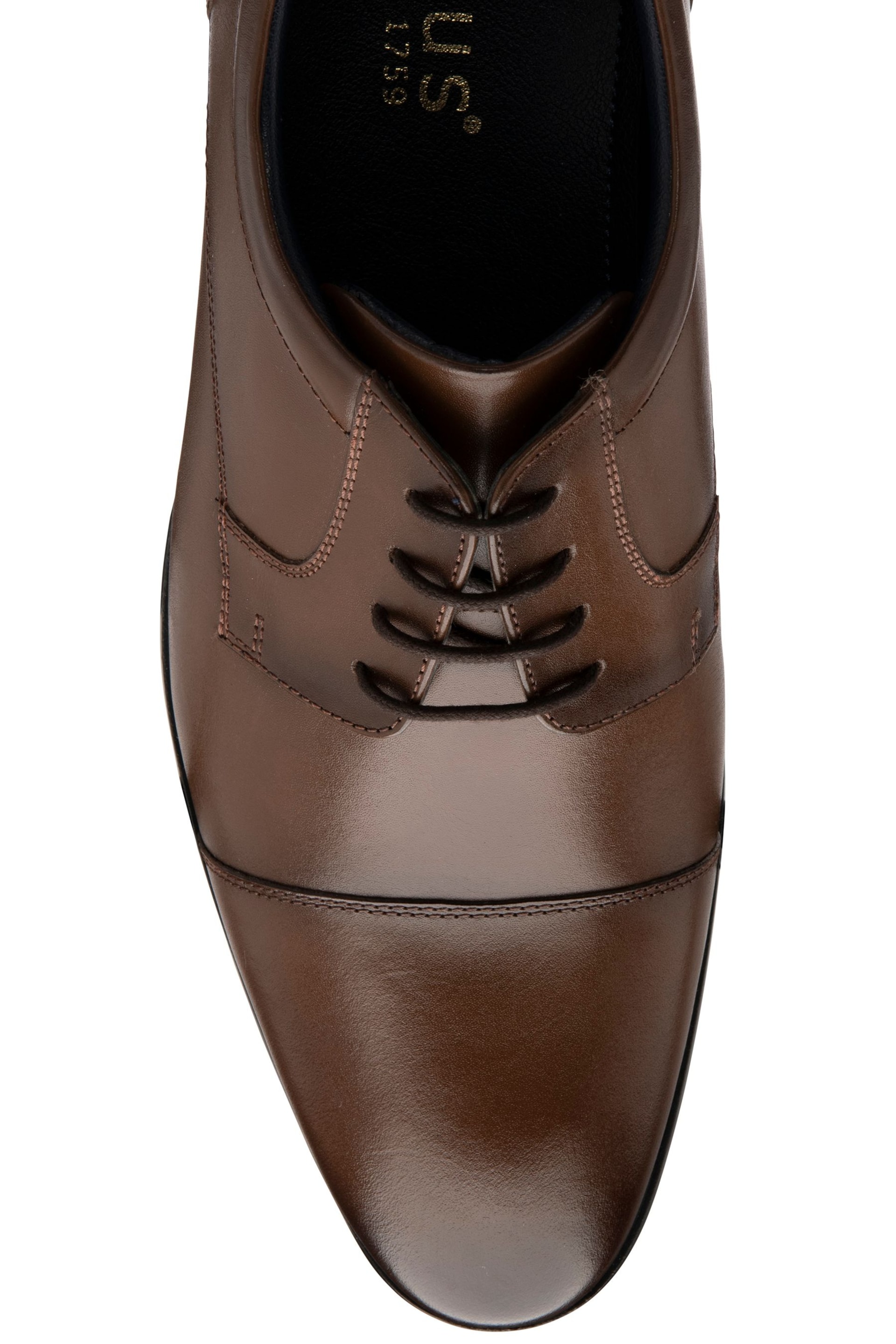 Lotus Brown Leather Oxford Shoes - Image 4 of 4