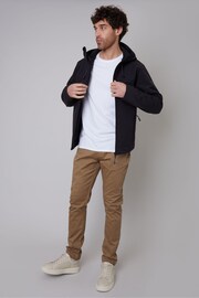 Threadbare Black Fleece Lined Hooded Jacket - Image 3 of 5