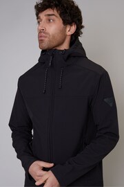 Threadbare Black Fleece Lined Hooded Jacket - Image 4 of 5