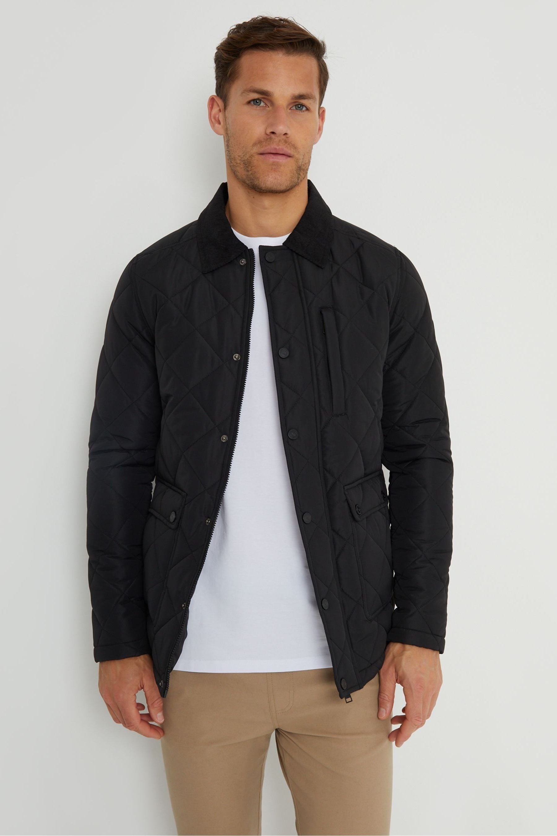 Black showerproof jacket discount